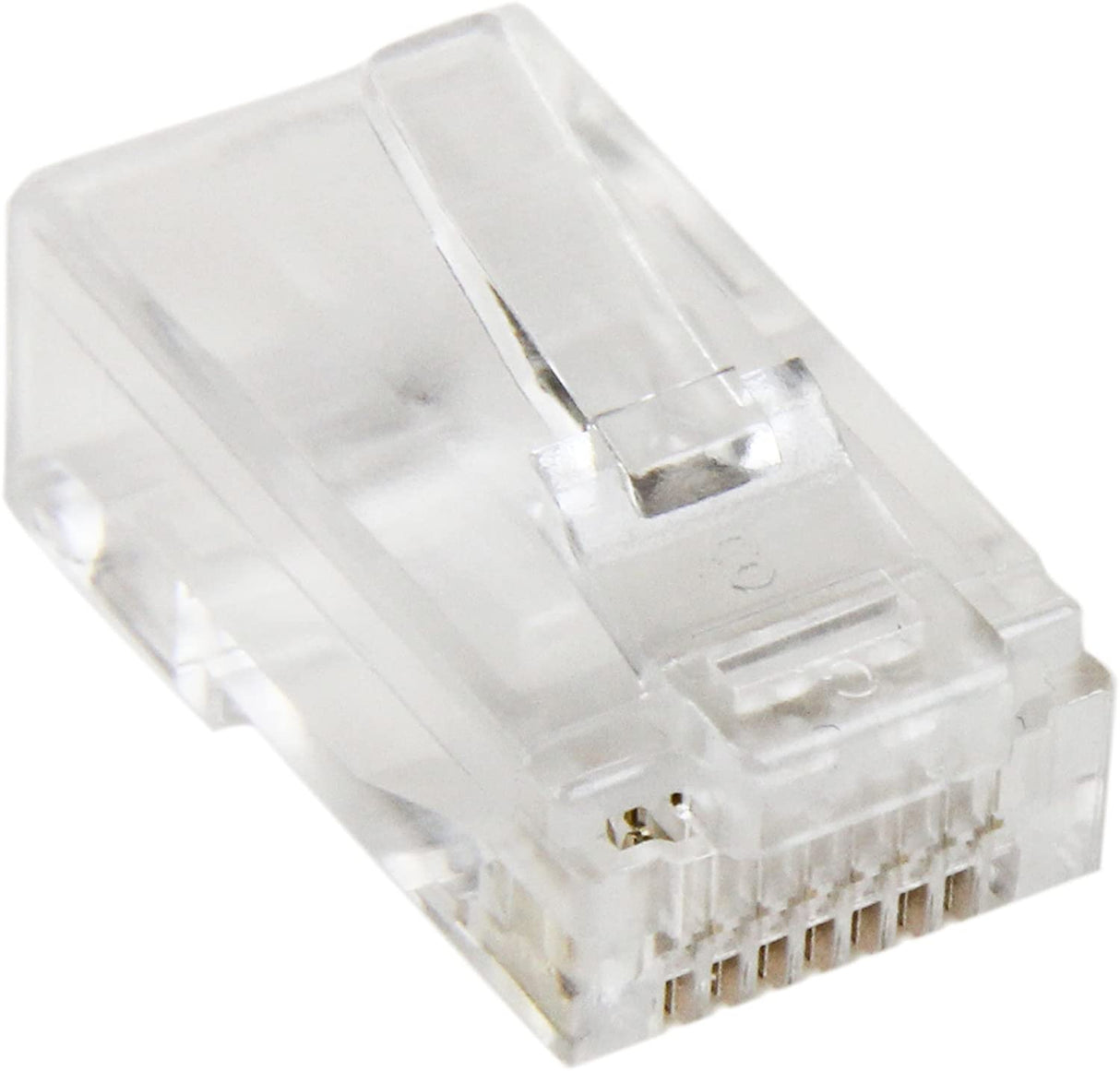 StarTech.com Cat5e RJ45 Stranded Modular Plug Connector - 50 Pkg - Bulk Cat 5e Plugs - 50x RJ45 Ends (CRJ4550PK) Cat5e - Stranded