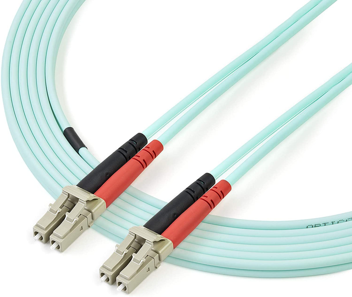 StarTech.com 5m Fiber Optic Cable - 10 Gb Aqua - Multimode Duplex 50/125 - LSZH - LC/LC - OM3 - LC to LC Fiber Patch Cable LC-LC 15 ft / 4.5 m