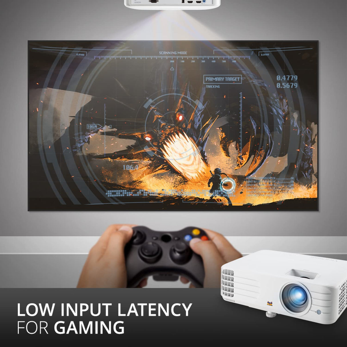 ViewSonic PX701HDH 1080p Projector, 3500 Lumens, Supercolor, Vertical Lens Shift, Dual HDMI, 10w Speaker, Enjoy Sports and Netflix Streaming with Dongle Full HD