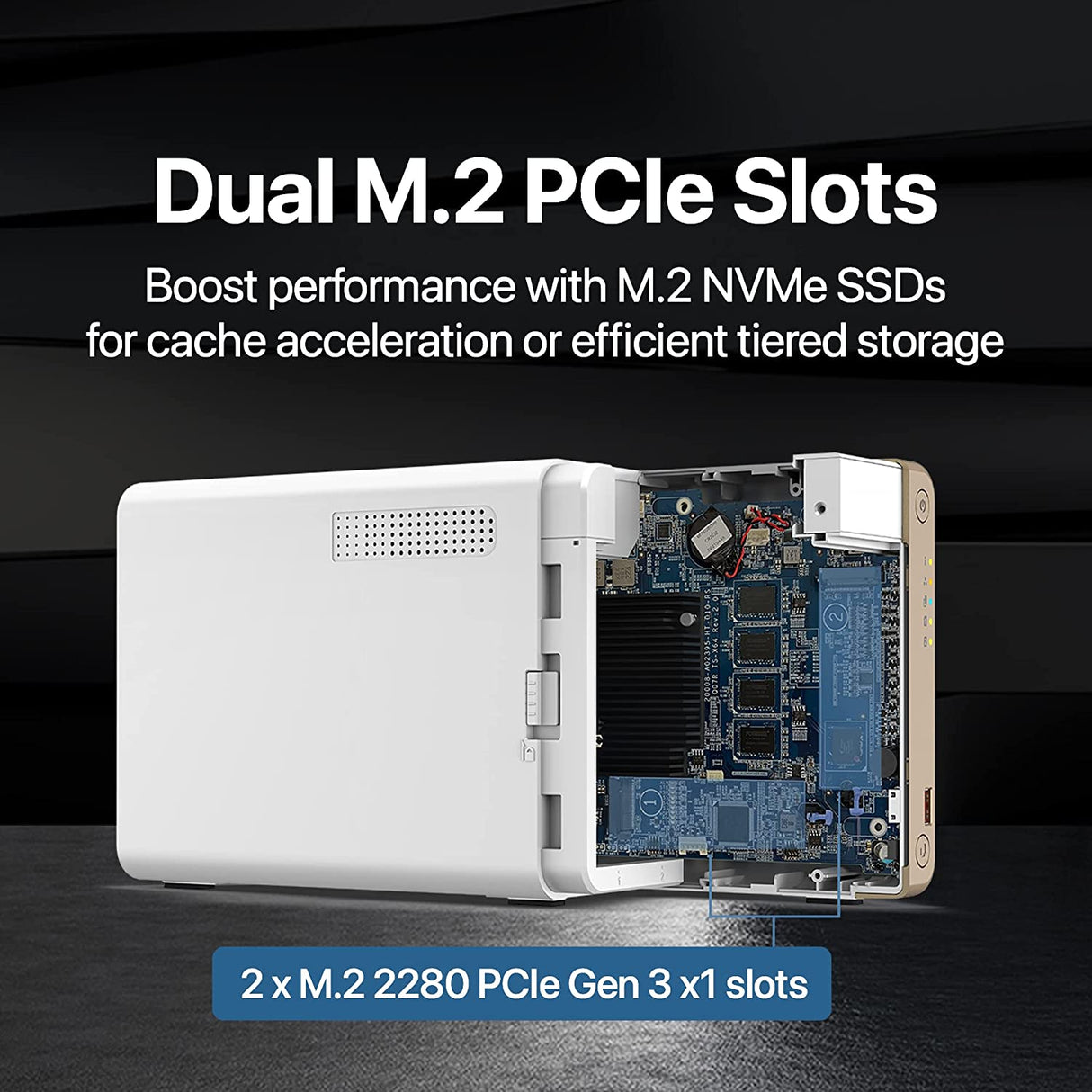 QNAP Turbo NAS TS-262-4G SAN/NAS Storage System 2 Bay - 4G RAM TS-x62