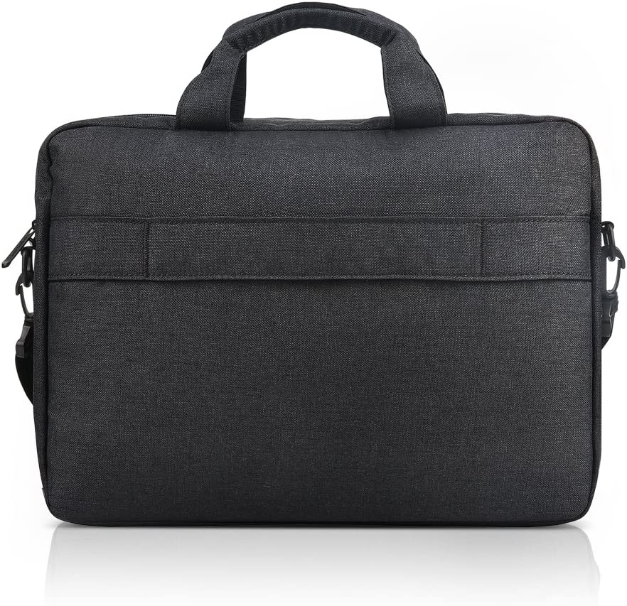 Lenovo Laptop Shoulder Bag T210, 15.6-Inch Laptop or Tablet, Sleek, Durable and Water-Repellent Fabric, Lightweight Toploader, Business Casual or School, GX40Q17229, Black
