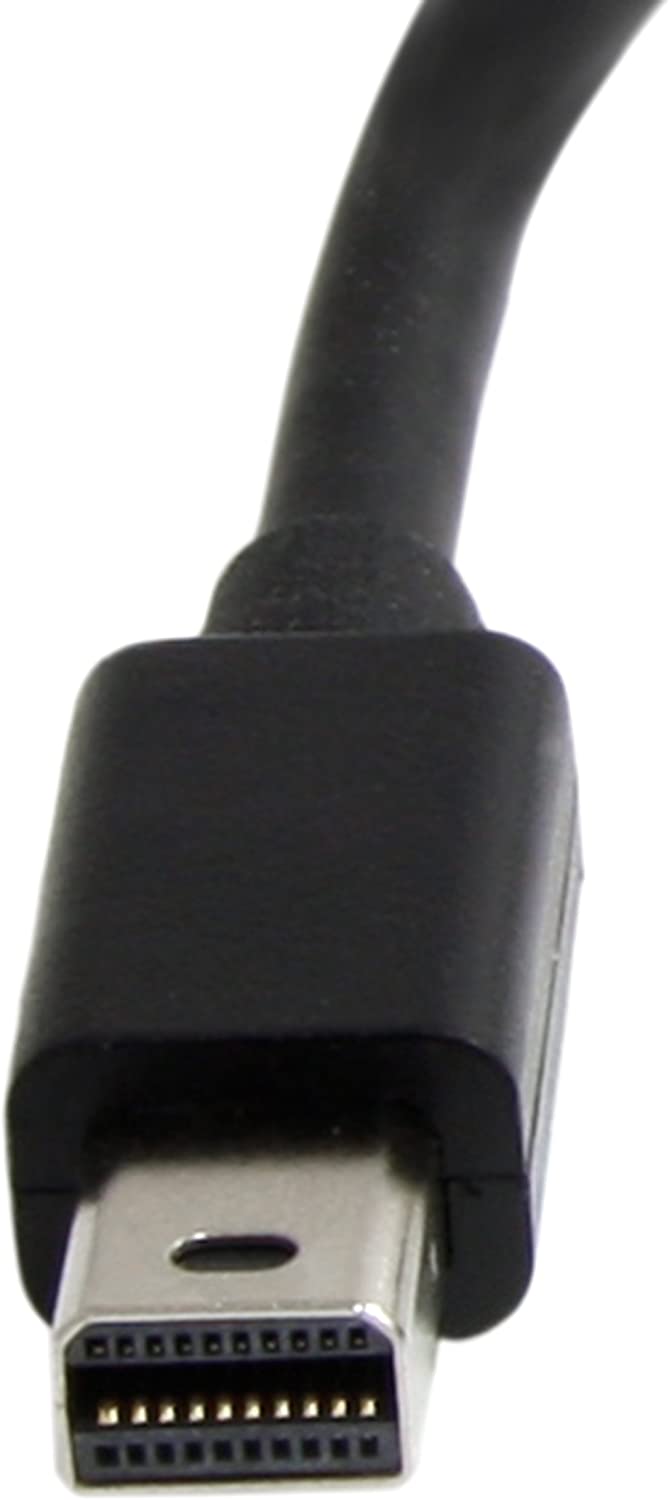 StarTech.com Mini DisplayPort to DVI Adapter - Active Mini DisplayPort to DVI-D Adapter Converter - 1080p Video - mDP or Thunderbolt 1/2 Mac/PC to DVI Monitor Dongle, mDP to DVI Single-Link (MDP2DVIS) Adapter Black