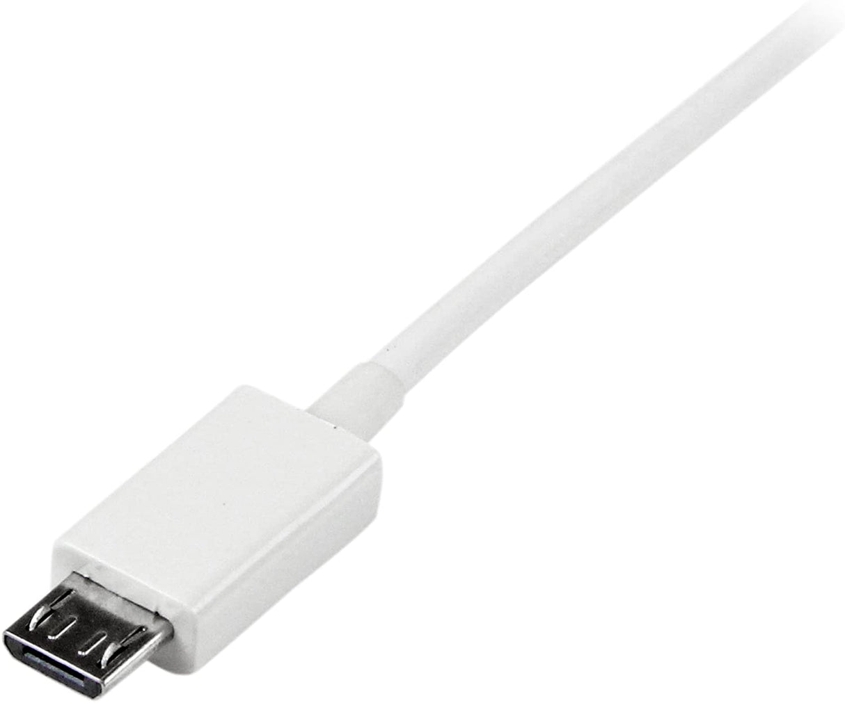 StarTech.com 2m White Micro USB Cable Cord - A to Micro B - Micro USB Charging Data Cable - USB 2.0 - 1x USB A Male, 1x USB Micro B Male (USBPAUB2MW) 6 ft / 2m White
