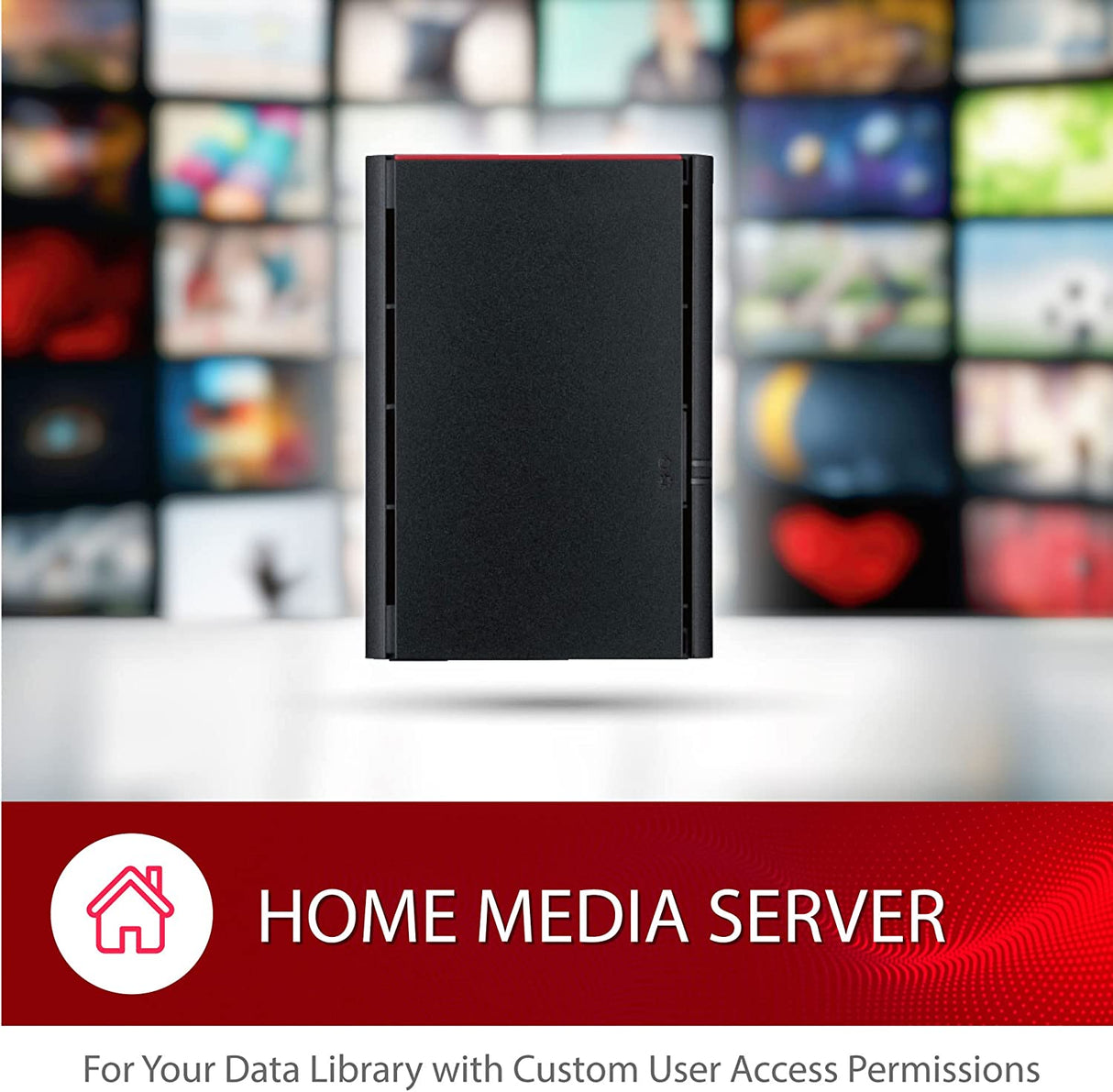 BUFFALO LinkStation SoHo 220 8TB 2-Bay NAS Network Attached Storage with HDD Hard Drives Included NAS Storage That Works as Small Office and Home Cloud or Network Storage Device for Home Office 8 TB LinkStation SoHo 220