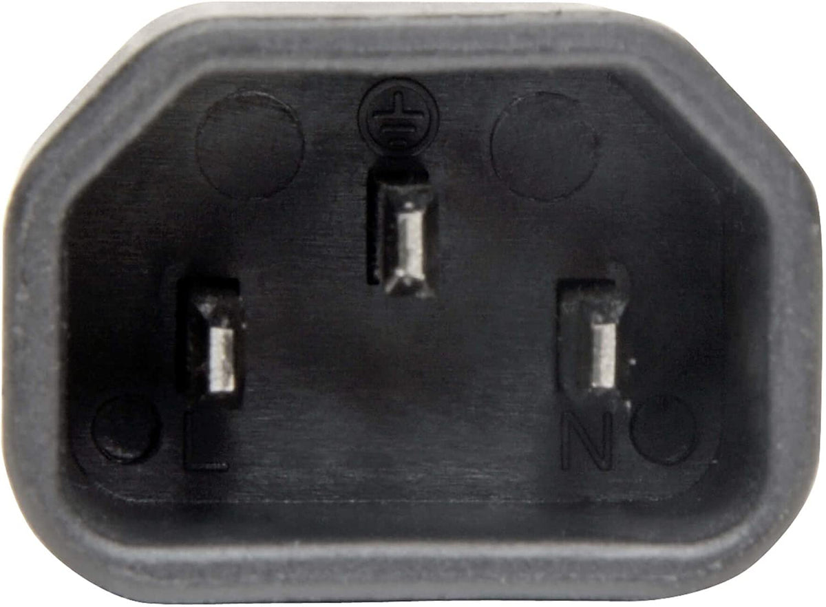 Tripp Lite Power Cord Adapter (C14 to C5 Adapter), 10A, 250V, Black, (P014-000)
