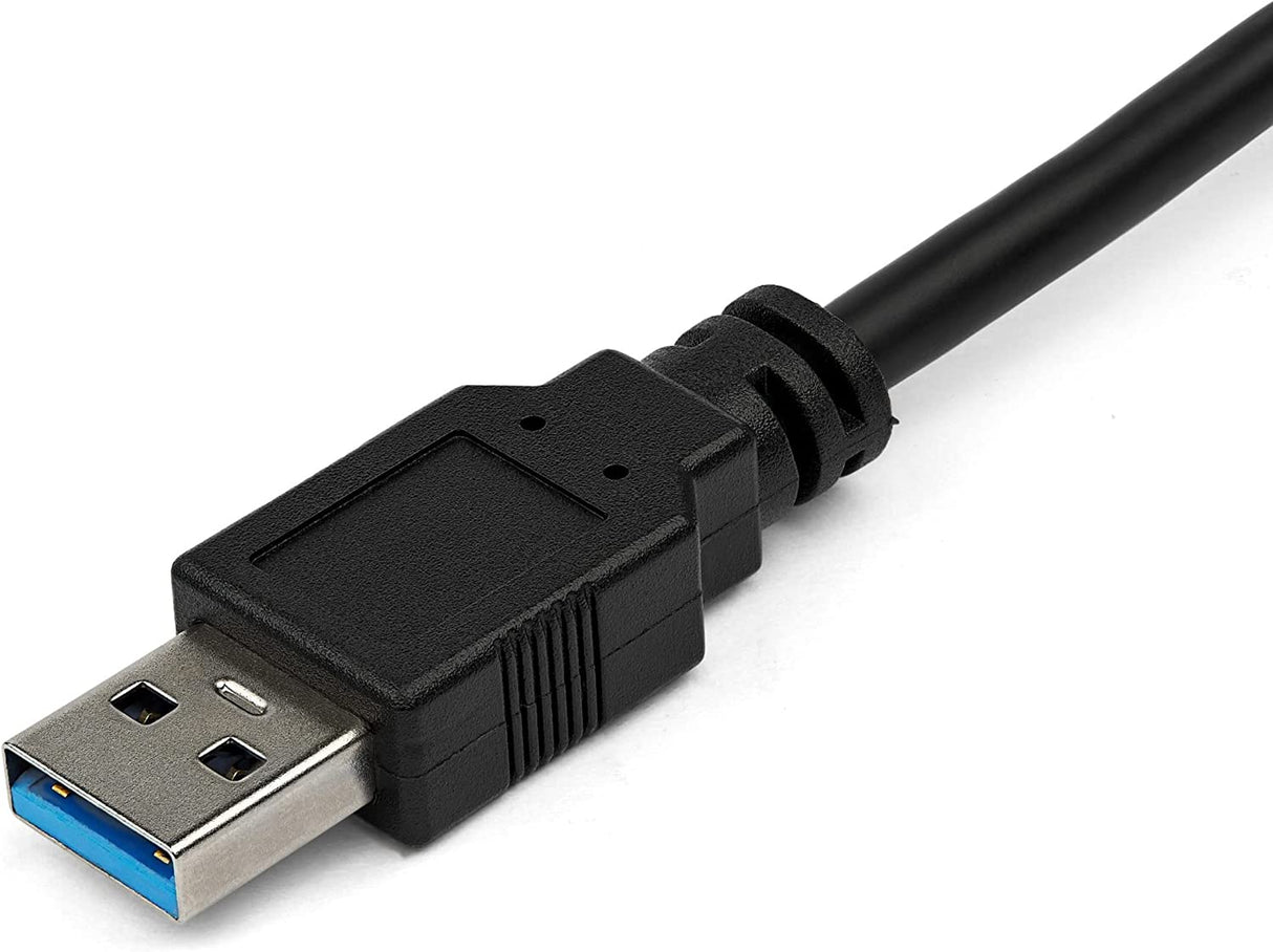 StarTech.com 2 Port USB 3.0 Hub with Ethernet - USB 3.0 x 2 - Gigabit Ethernet Network Adapter for Windows/Mac/Chrome (USB31000S2H) Black 2x USB-A Black