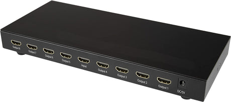 StarTech.com 4K 60hz HDMI Splitter - 8 Port - HDR Support - 7.1 Surround Sound Audio - HDMI Distribution Amplifier - HDMI 2.0 Splitter (ST128HD20)