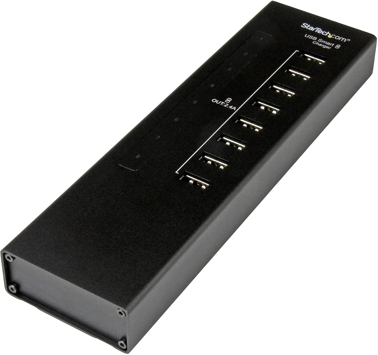 StarTech.com 8-Port Charging Station for USB Devices - 96W/19.2A - Dedicated Desktop Multi-Device USB Charging Station (ST8CU824)