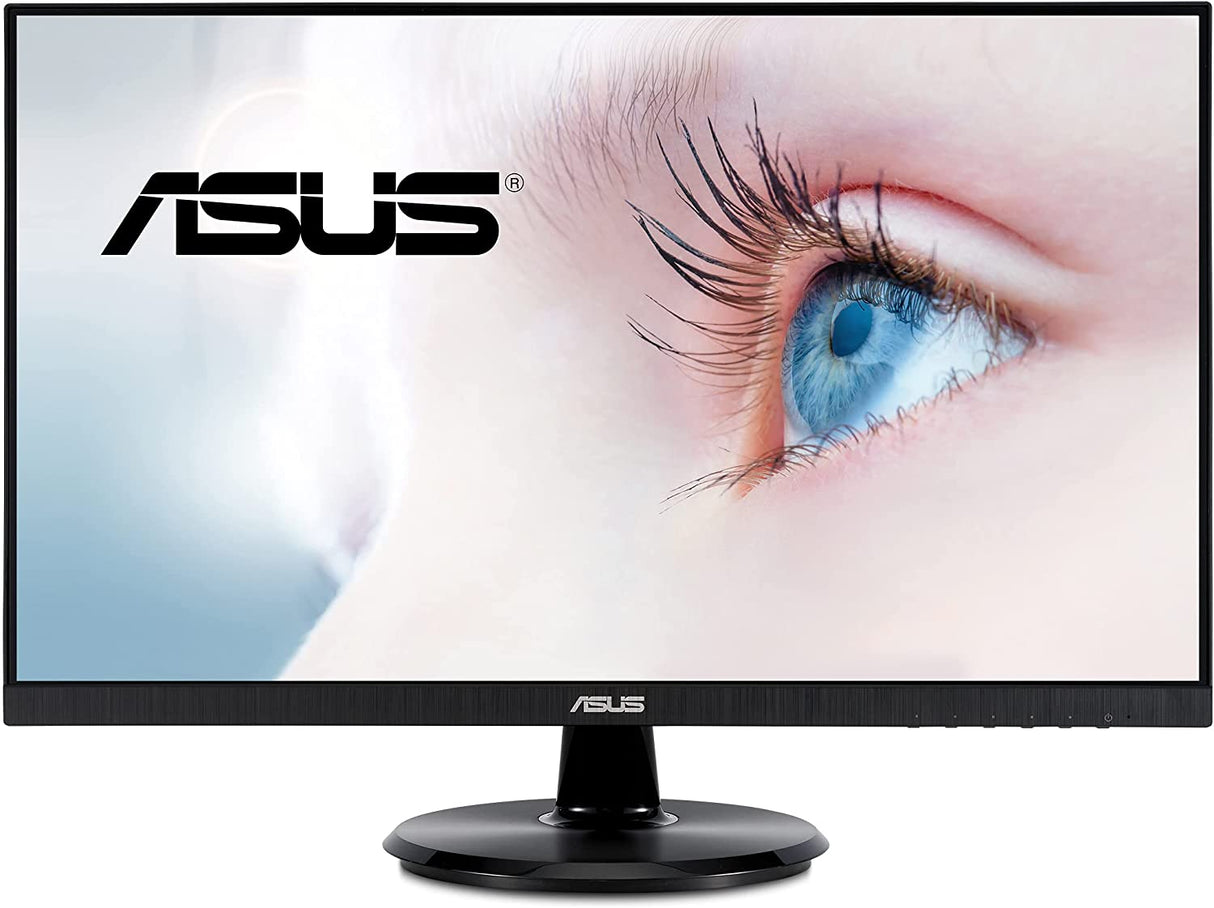 ASUS 23.8” 1080P Monitor (VA24DCP) - Full HD, IPS, 75Hz, USB-C 65W Power Delivery, Speakers, Adaptive-Sync/FreeSync, Low Blue Light, Flicker Free, VESA Mountable, Frameless, HDMI 23.8" IPS USB-C Power Delivery