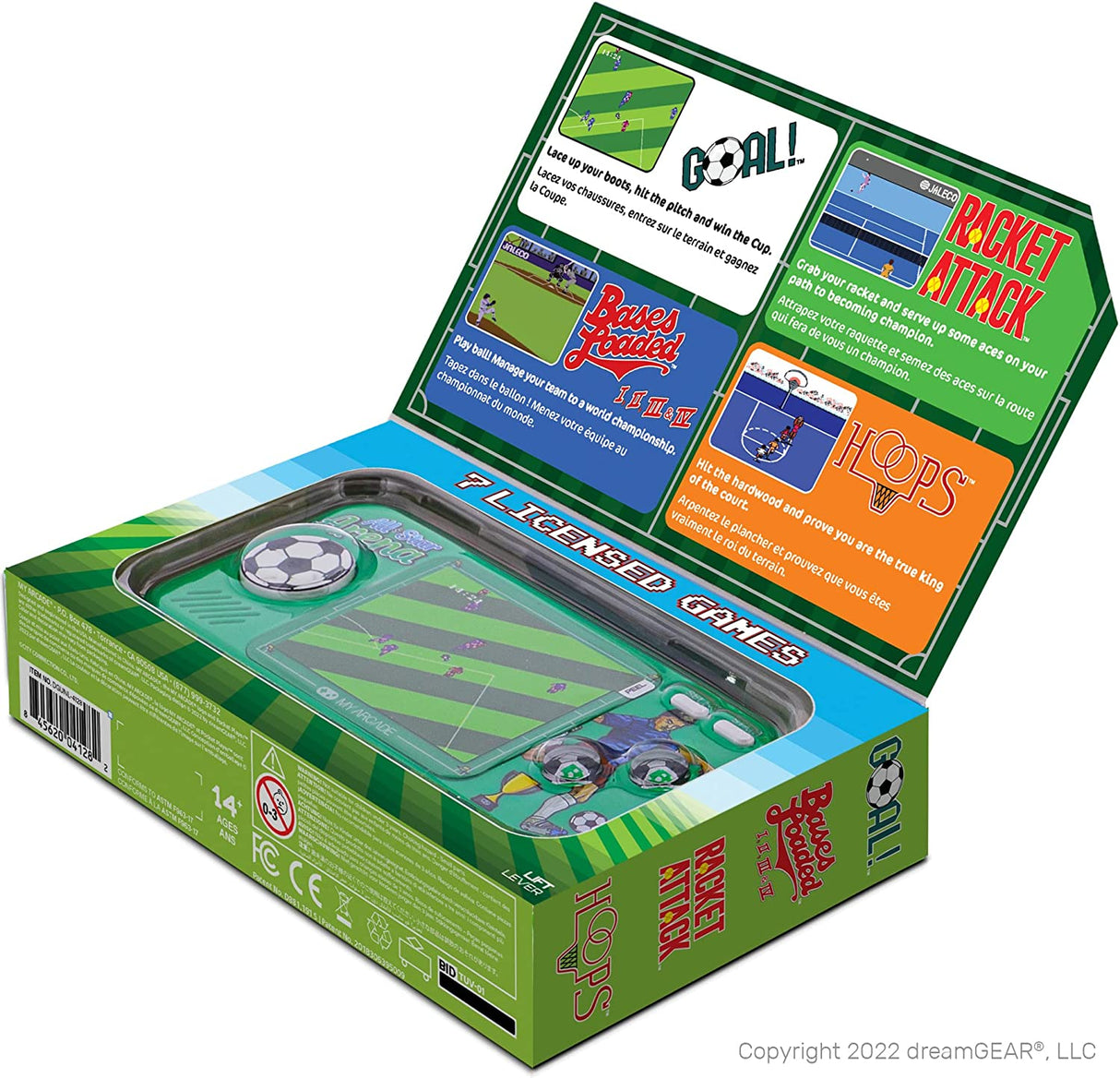 My Arcade All Star Arena Pocket Player- Portable Gaming System with 307 Retro Games, 2.75" Screen -DGUNL-4128