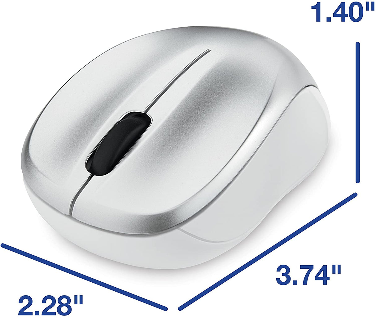 Verbatim Silent Wireless Blue LED Mouse - Silver