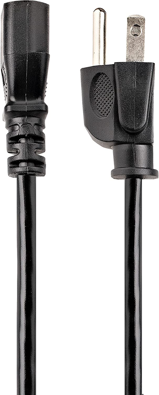 StarTech.com 25ft (7.6m) Computer Power Cord, NEMA 5-15P to C13, 10A 125V, 18AWG, Black Replacement AC Power Cord, Printer Power Cord, PC Power Supply Cable, Monitor Power Cable - UL Listed (PXT10125) 25 ft/7.5 m 1 Pack