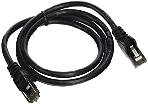 Belkin Snagless CAT6 Patch Cable RJ45M/RJ45M; 3 Black (A3L980b03-BLK-S), 3 Feet (A3L980B03-BLK-S)