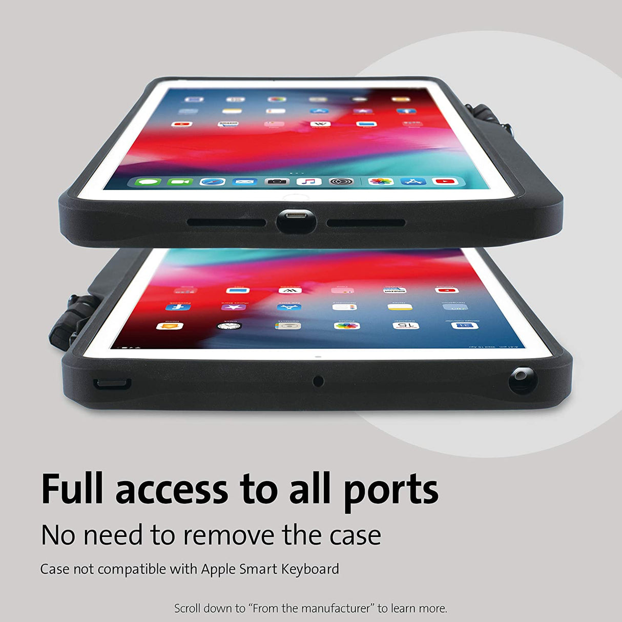 Kensington iPad 10.2 inch Case - Blackbelt 2nd Degree Rugged Case for iPad 10.2 inch with Drop Protection, Screen Protector & Apple Pencil Holder (K97321WW)