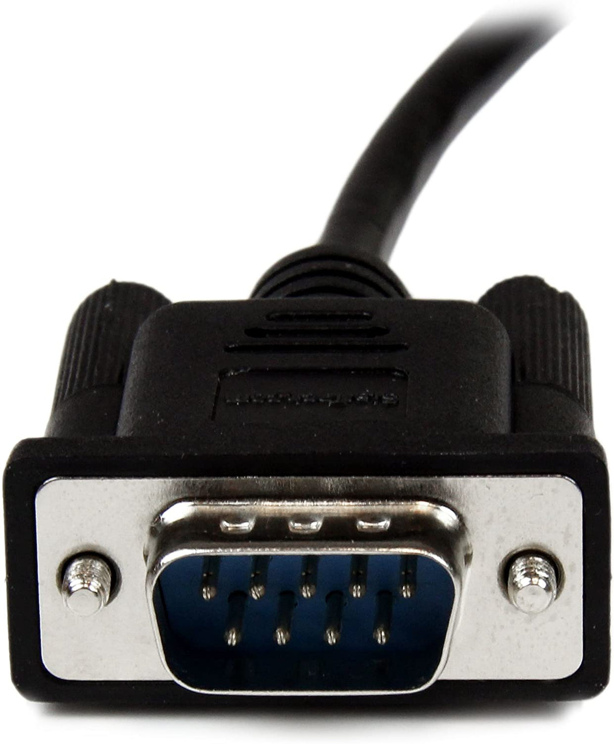 StarTech.com 2m Black DB9 RS232 Serial Null Modem Cable F/M - DB9 Male to Female - 9 pin Null Modem Cable - 1x DB9 (M), 1x DB9 (F), Black, SCNM9FM2MBK