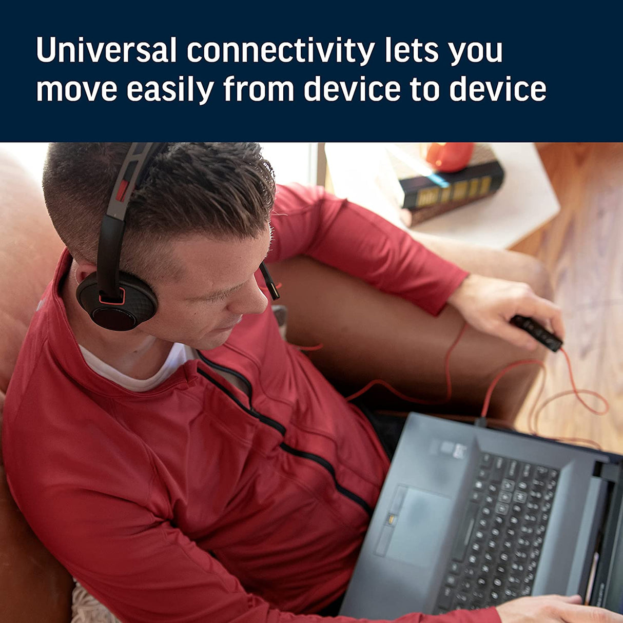 Poly - Blackwire 5220 USB-A Headset (Plantronics) - Wired, Dual Ear (Stereo) Computer Headset with Boom Mic - USB-A, 3.5 mm to connect to your PC, Mac, Tablet and/or Cell Phone Standard Packaging