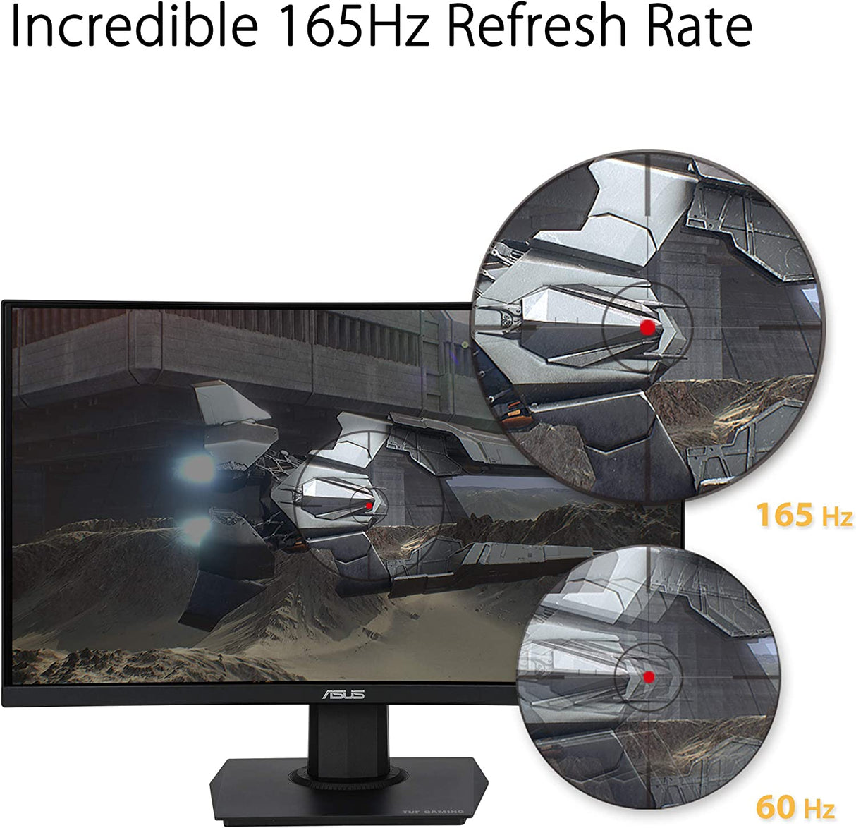 ASUS TUF Gaming 23.6" 1080P Curved Monitor (VG24VQE) - Full HD, 165Hz, 1ms, Extreme Low Motion Blur, Adaptive-Sync, FreeSync Premium, Shadow Boost, VESA Mountable, DisplayPort, HDMI 23.6" Curved FHD 1ms 165Hz FreeSync Premium