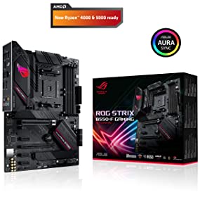 ASUS ROG Strix B550-F Gaming AMD AM4 Zen 3 Ryzen 5000 & 3rd Gen Ryzen ATX Gaming Motherboard (PCIe 4.0, 2.5Gb LAN, BIOS Flashback, HDMI 2.1, Addressable Gen 2 RGB Header and Aura Sync) ROG STRIX B550-F GAMING MB