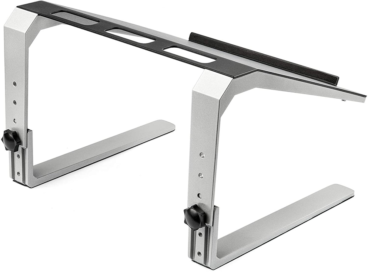 StarTech.com Adjustable Laptop Stand - Heavy Duty Steel & Aluminum - 3 Height Settings - Tilted - Ergonomic Laptop Riser for Desk (LTSTND)