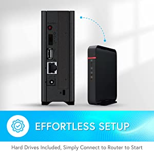 BUFFALO LinkStation 210 6TB 1-Bay NAS Network Attached Storage with HDD Hard Drives Included NAS Storage That Works as Home Cloud or Network Storage Device for Home LinkStation 210 – 1 Drive Bay 6 TB