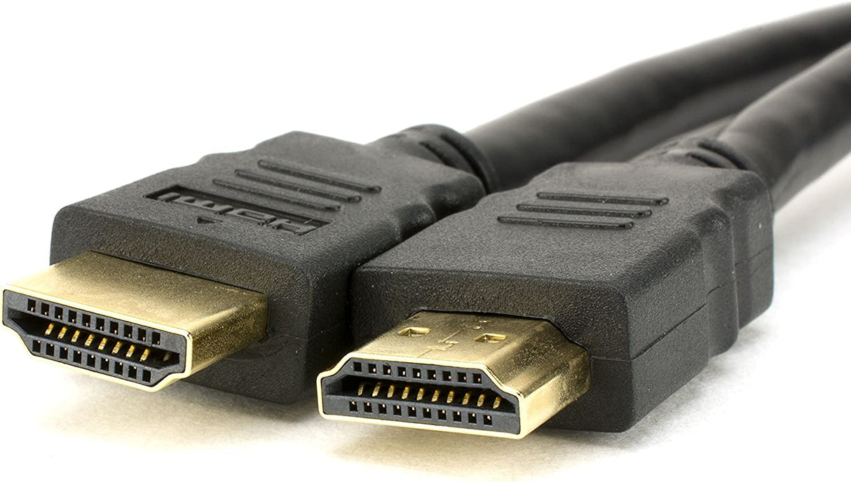 StarTech.com 12ft (3.7m) HDMI Cable - 4K High Speed HDMI Cable with Ethernet - UHD 4K 30Hz Video - HDMI 1.4 Cable - Ultra HD HDMI Monitors, Projectors, TVs & Displays - Black HDMI Cord - M/M (HDMM12) 12 ft / 3.5m HDMI Cable