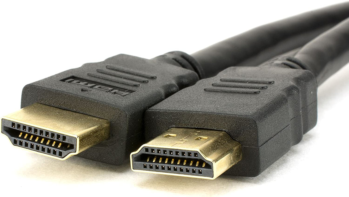 StarTech.com 8 ft High Speed HDMI Cable – Ultra HD 4k x 2k HDMI Cable – HDMI to HDMI M/M - 8ft HDMI 1.4 Cable - Audio/Video Gold-Plated (HDMM8) Black 8 ft / 2.5m HDMI Cable