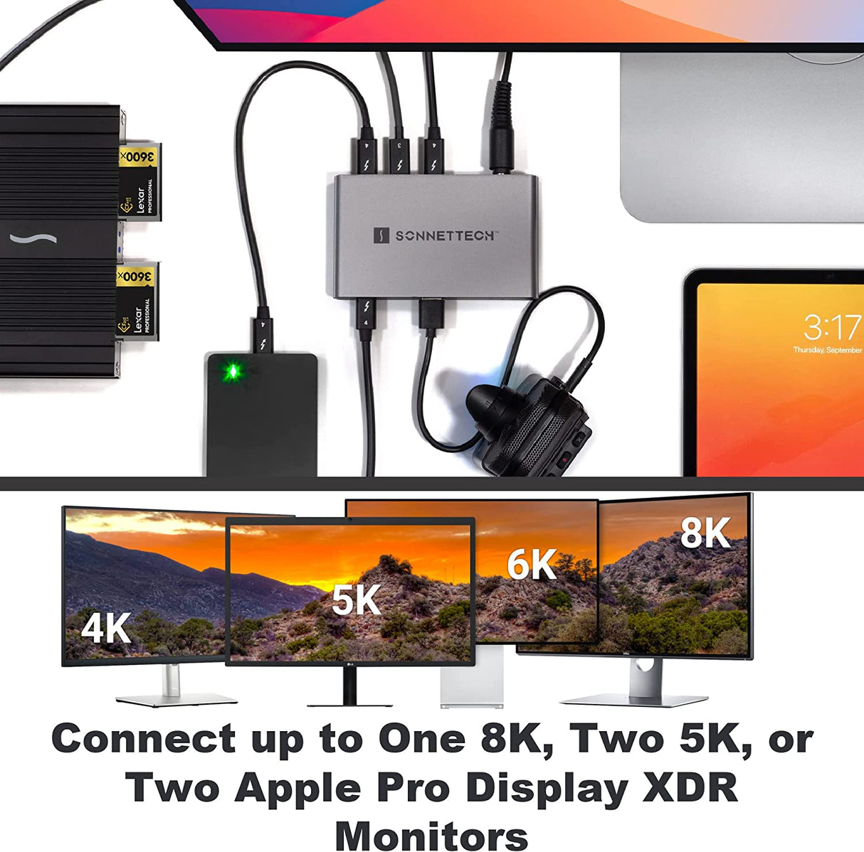 Sonnet technologies Sonnet Echo 5 Thunderbolt 4 Hub