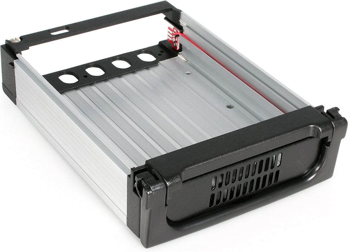 StarTech.com 5.25 in Rugged SATA Hard Drive Mobile Rack Drawer - Aluminum Removable Hard Drive Bay (DRW150SATBK)