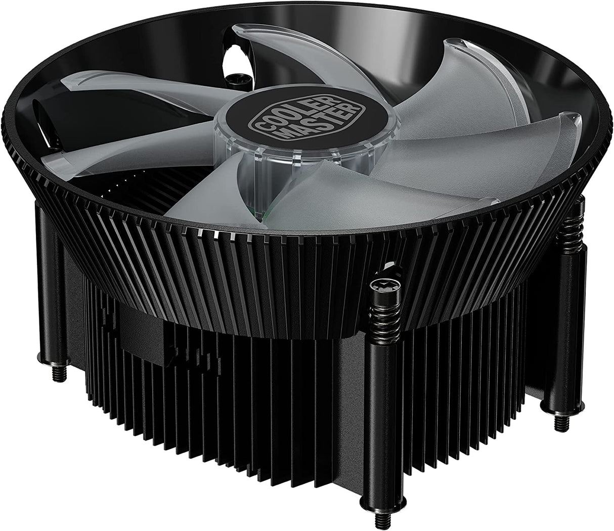 Cooler Master i71C RGB Intel Low-Profile CPU Air Cooler, Anodized Black Aluminum Fins, Copper Insert Base, MF120 RGB Lighting Fan for Intel LGA1200/115X I71c LGA1200/115X RGB