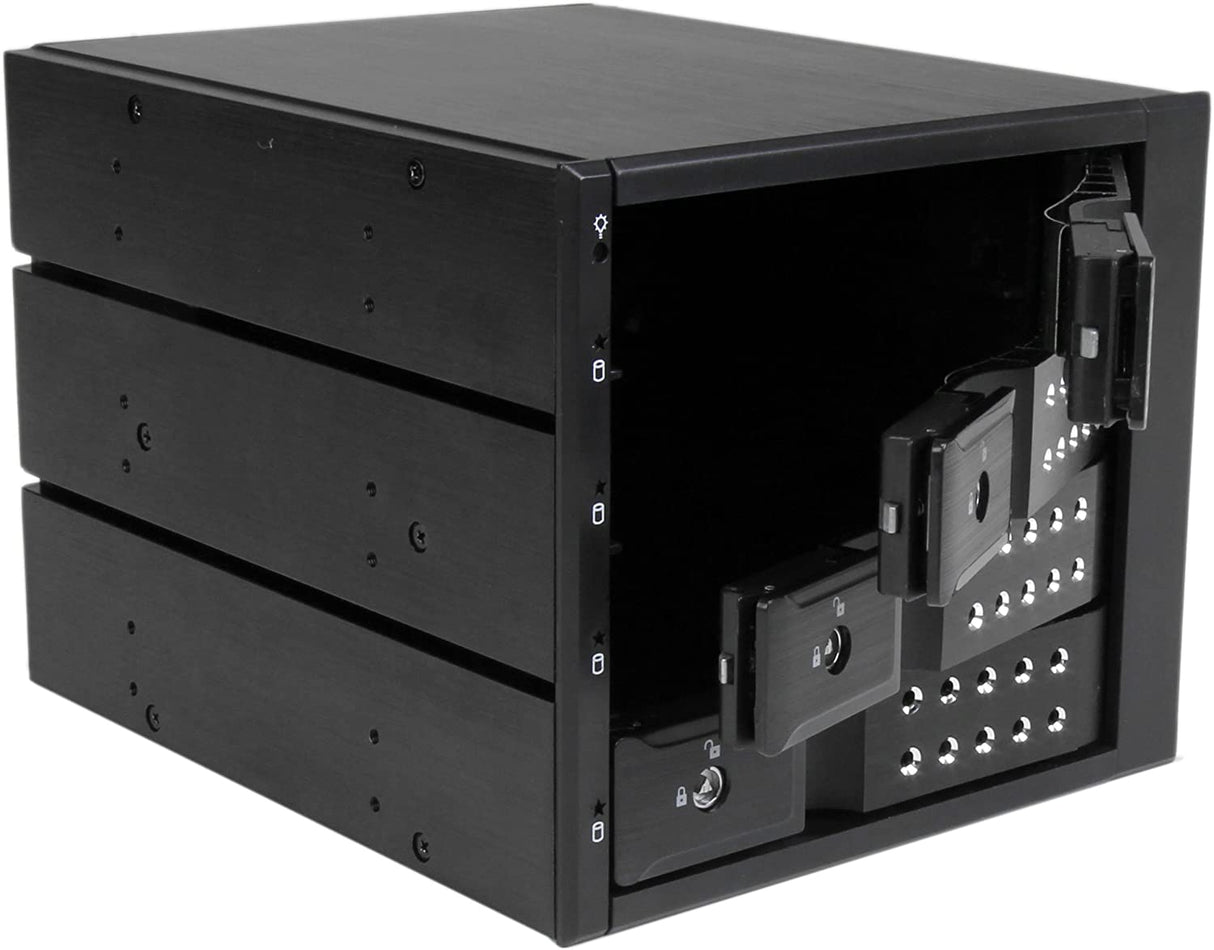 StarTech.com 4-Bay Mobile Rack Backplane - Trayless Hot Swap Mobile Rack Backplane for 3.5in SAS II/SATA III - 6 Gbps HDD (HSB4SATSASBA)