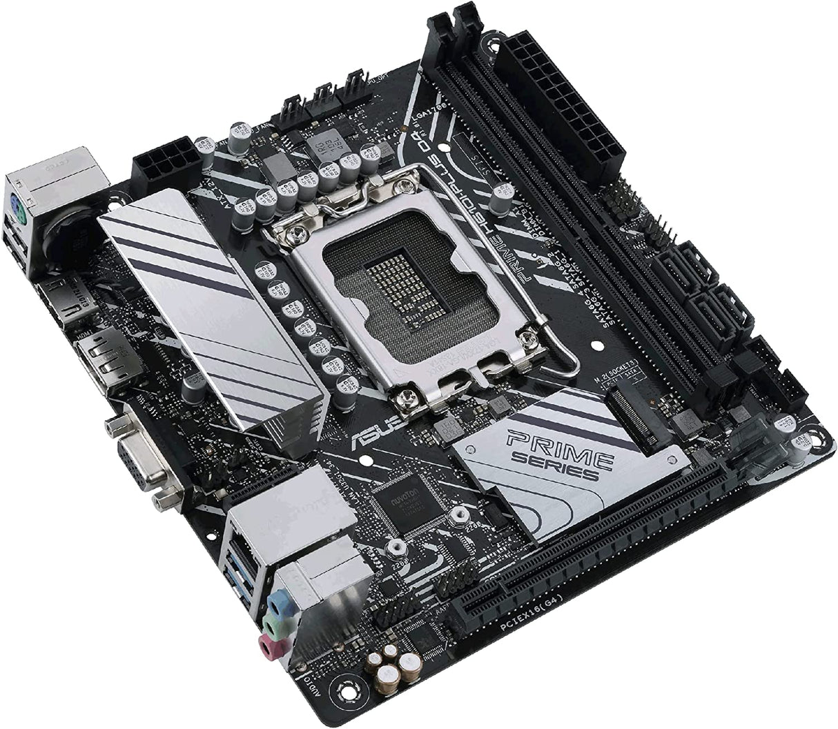 ASUS PRIME H610I-PLUS D4 LGA 1700(Intel 12th Gen&Intel vPro)mini ITX Motherboard(PCIe 4.0,DDR4,USB 3.2 Gen 1 Type-A,1Gb Lan,DP/HDMI/D-Sub,V-M.2(Key E),Q-LED,Mono-out header with amp IC,SPI TPM header)