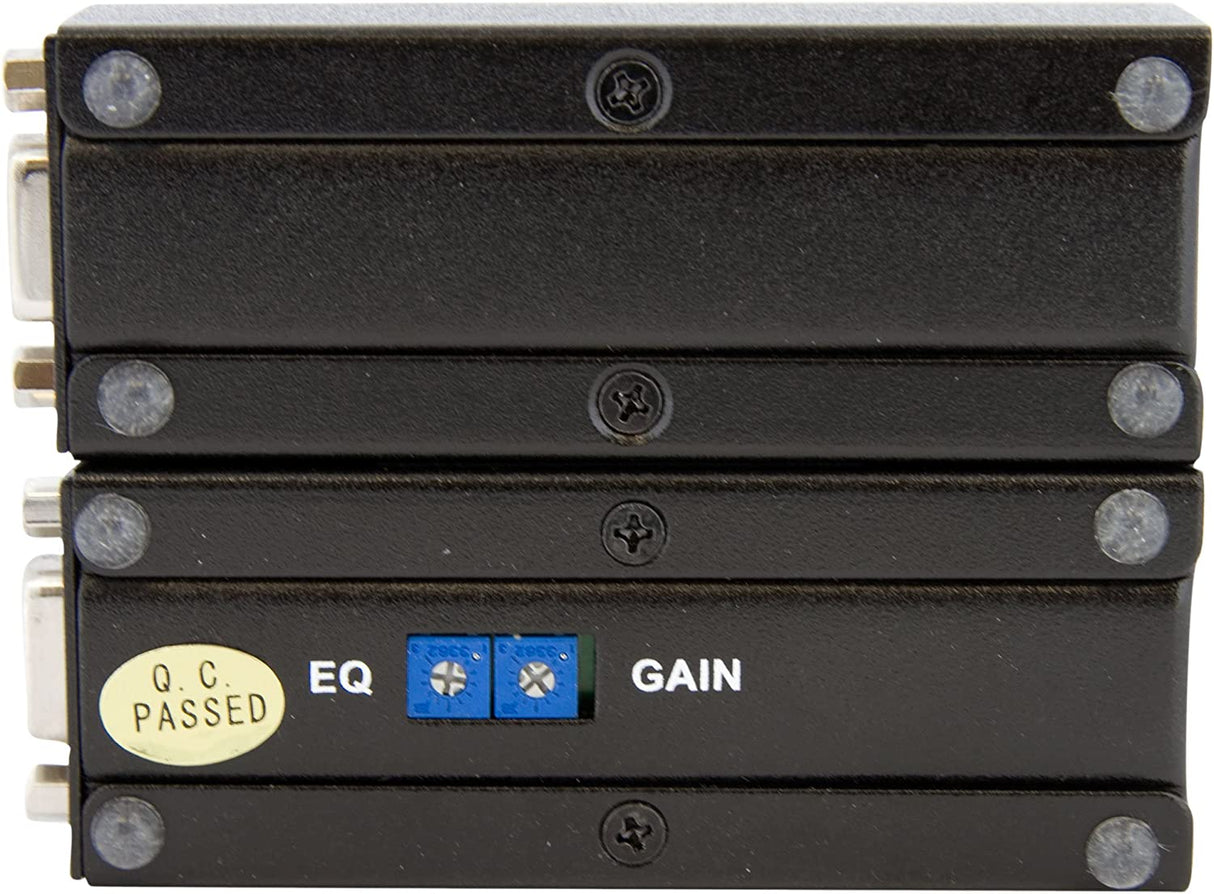 StarTech.com VGA Over CAT5 Extender – 250 ft (80m) – 1 Local and 1 Remote Unit - VGA Video Over Ethernet Extender Kit (ST121UTPEP) Black No Audio Support Single power adapter