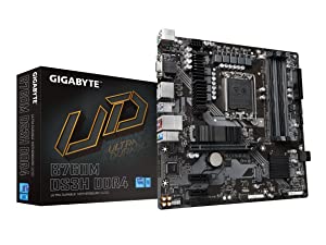 GIGABYTE B760M DS3H DDR4 (LGA 1700/ Intel/ B760/ M-ATX/ DDR4/ Dual M.2/ PCIe 4.0/ USB 3.2 Gen 2 Type-C/ 2.5GbE LAN/Q-Flash Plus/PCIe EZ-Latch/Gaming Motherboard) B760 B760M DS3H DDR4 Bundle