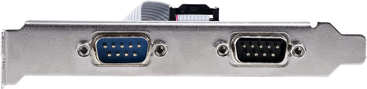 StarTech.com 2-Port PCI RS232 Serial Adapter Card - PCI Serial Port Expansion Controller Card - PCI to Dual Serial DB9 Card - Standard (Installed) & Low Profile Brackets - Windows/Linux (PCI2S5502)