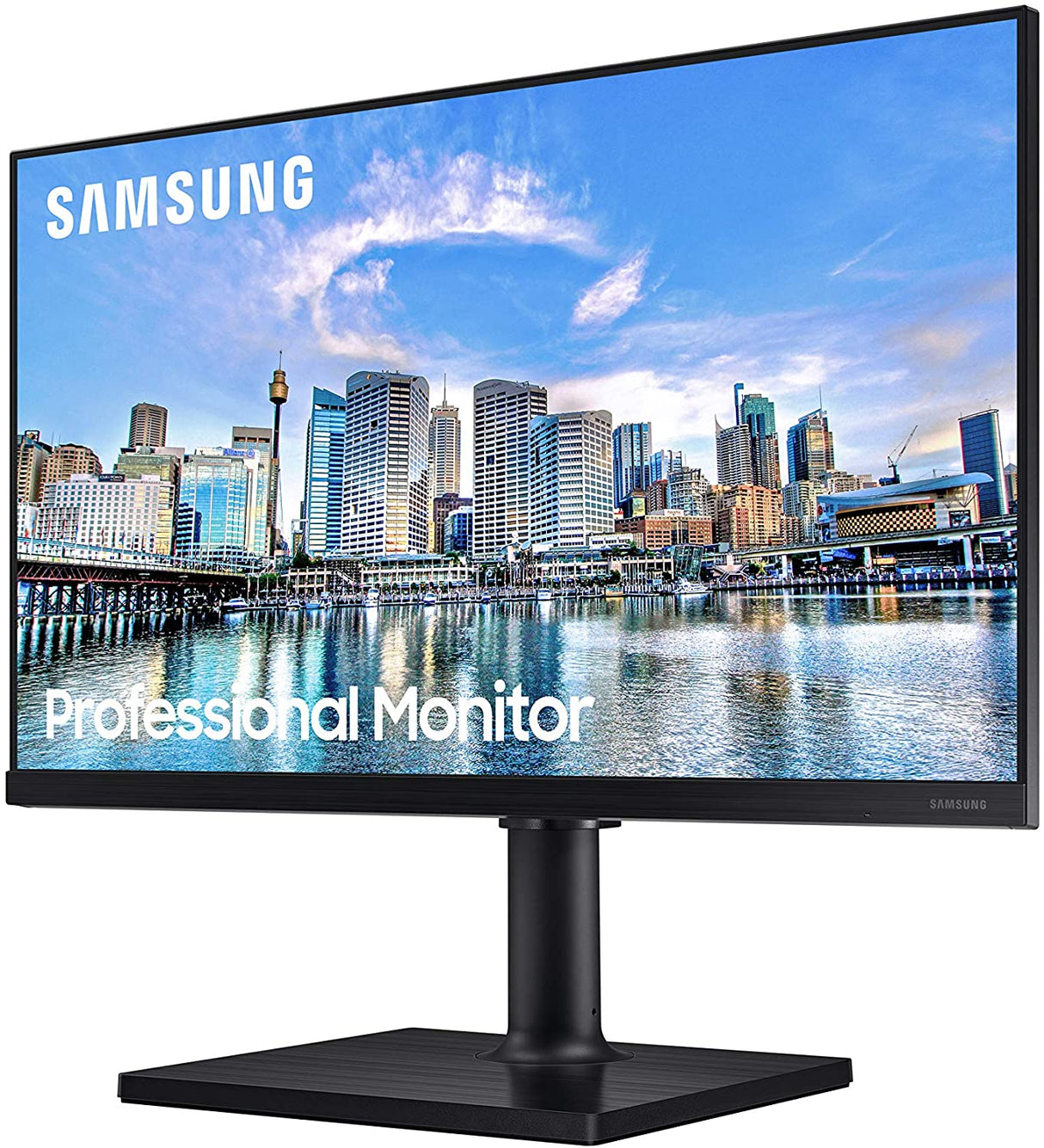 Samsung business Samsung FT45 Series 27-Inch FHD 1080p Computer Monitor, 75Hz, IPS Panel, HDMI, USB Hub, Height Adjustable Stand, 3 Yr WRNTY (LF27T450FQNXGO)