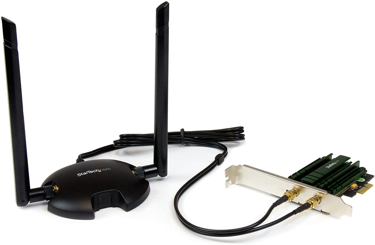 StarTech.com PCI Express AC1200 Dual Band Wireless-AC Network Adapter - PCIe 802.11ac WiFi Card - 2.4 / 5GHz Wireless-AC Card (PEX867WAC22)