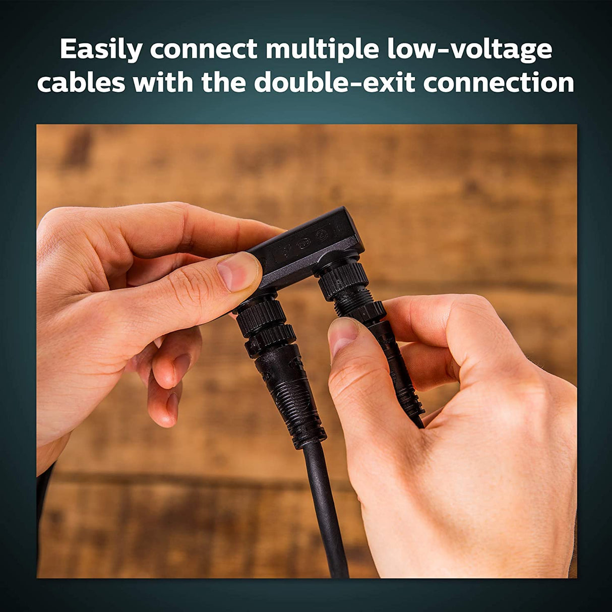 Philips Hue 1748930VN 8ft Cable Connector & T-Connector , Black