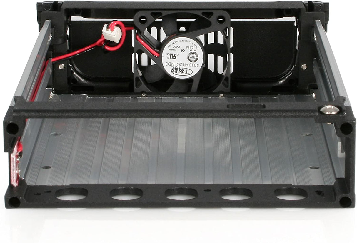 StarTech.com 5.25 in Rugged SATA Hard Drive Mobile Rack Drawer - Aluminum Removable Hard Drive Bay (DRW150SATBK)