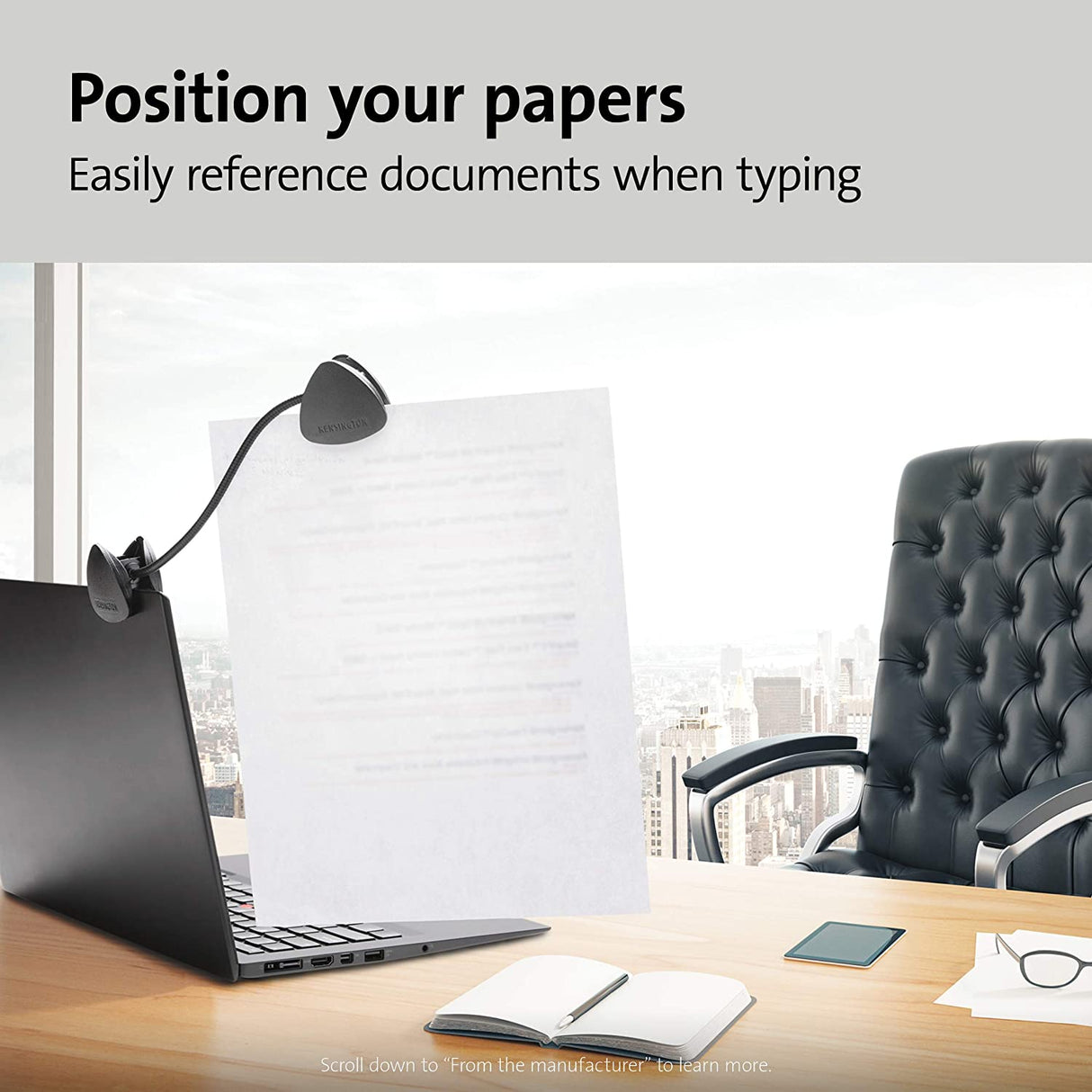 Kensington Flex Clip Copyholder (K62081BF) Original