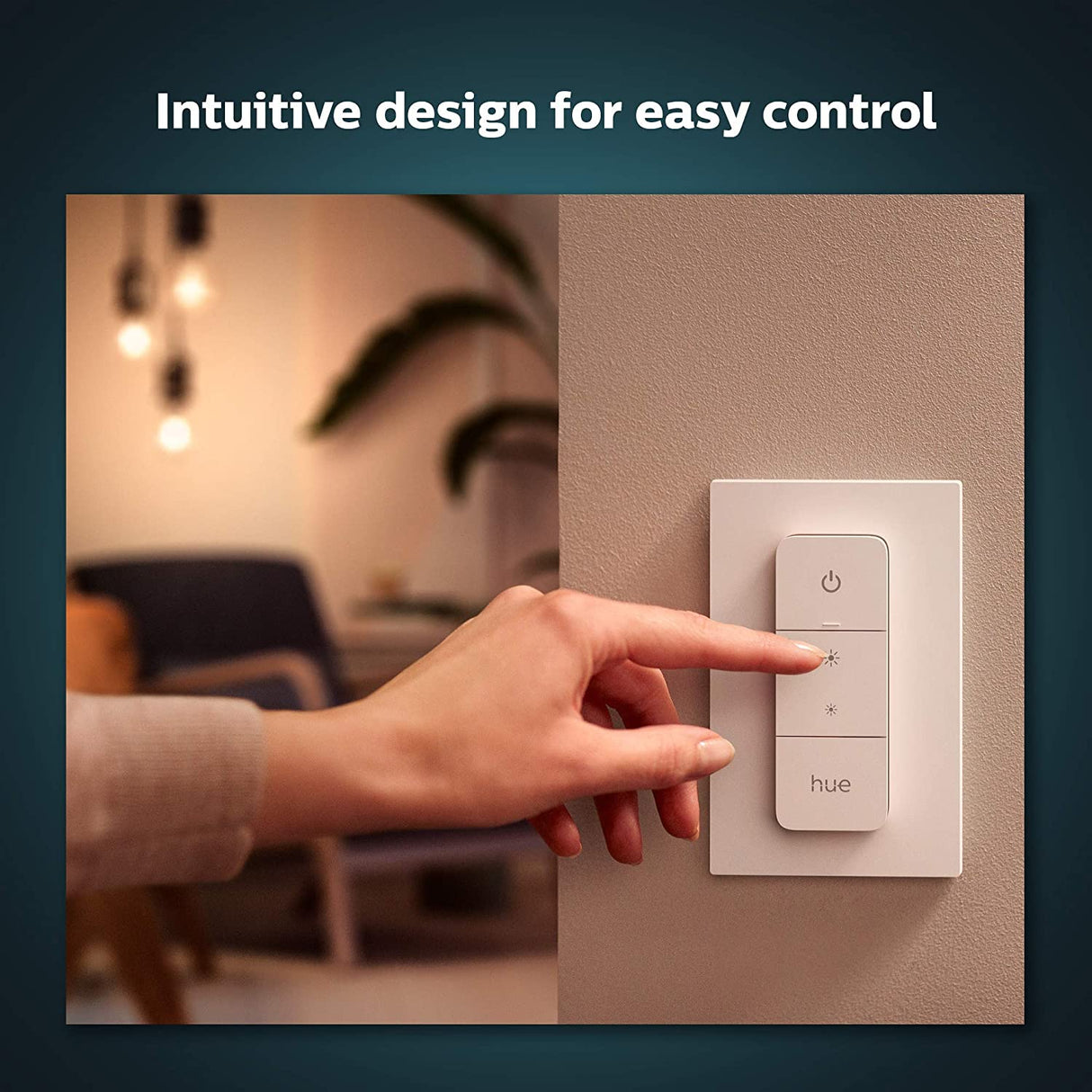 Philips Hue v2 Smart Dimmer Switch and Remote, Installation-Free, Smart Home, Exclusively for Philips Hue Smart Lights (2021 Version), white (562777)