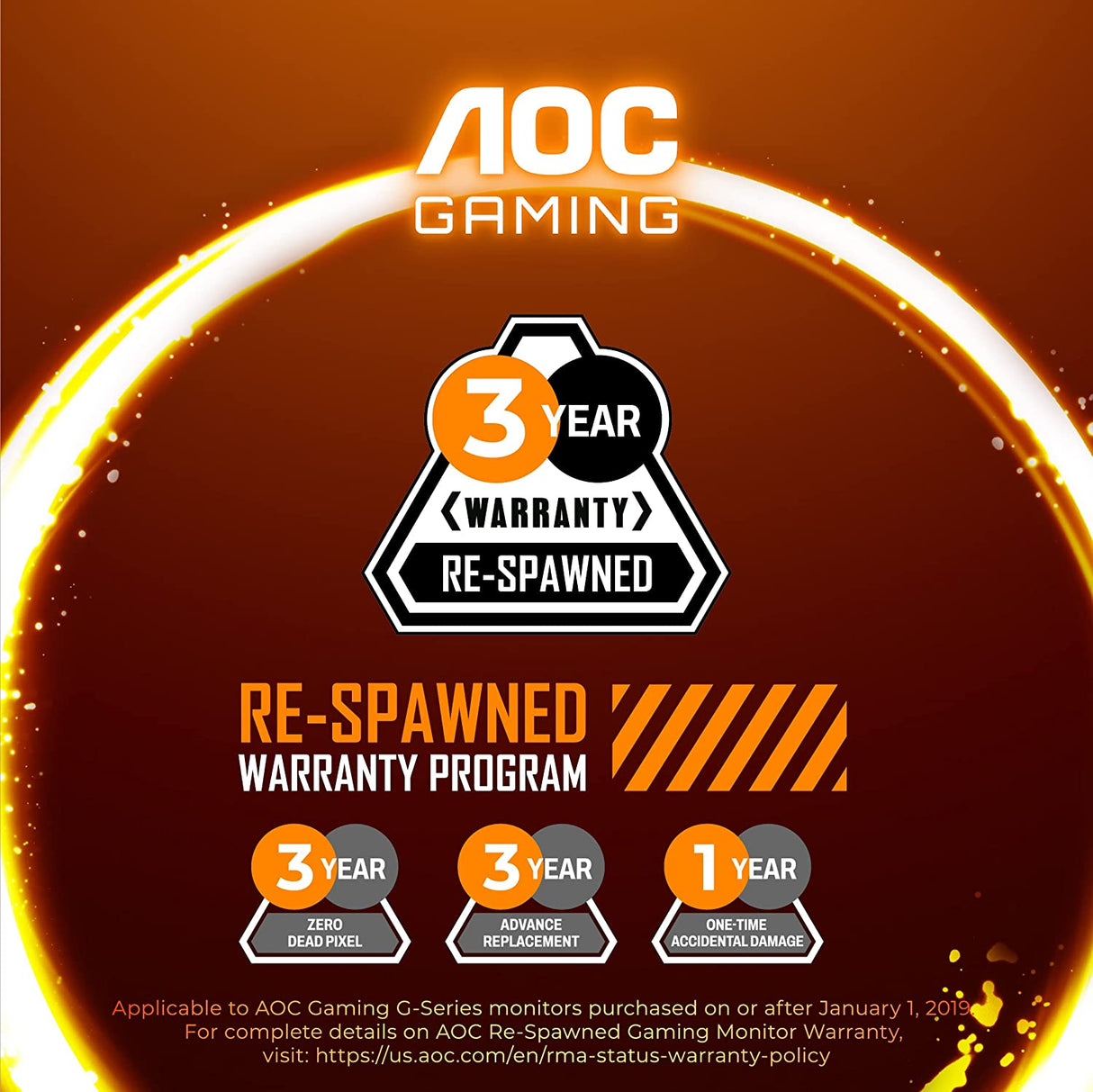 AOC Gaming CQ27G3S Frameless Curved Gaming Monitor, QHD 2K 2560x1440, 1000R VA, 165Hz 1ms, FreeSync Premium