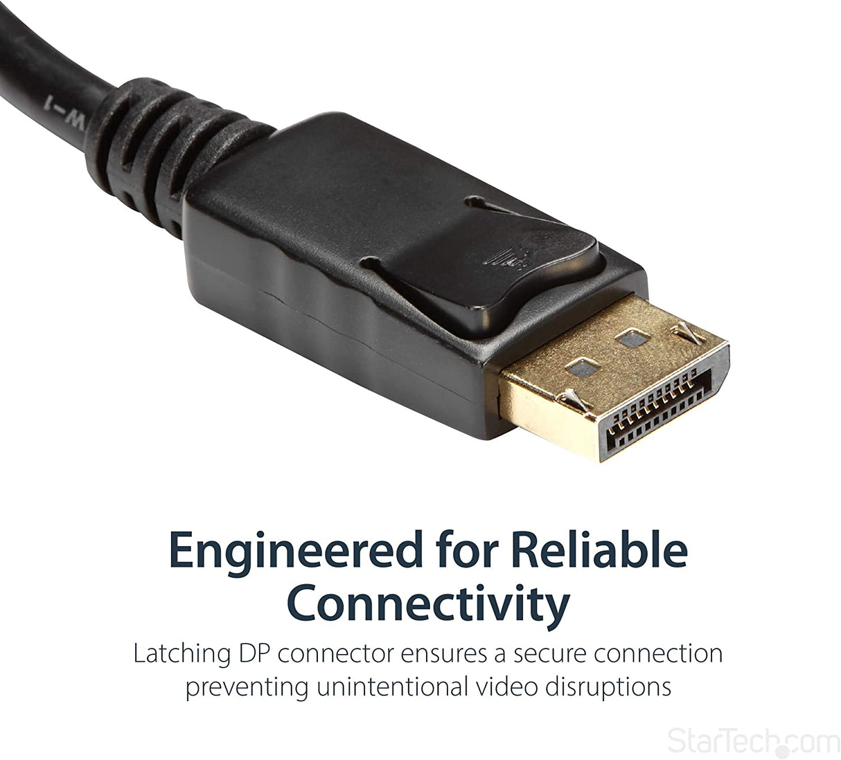 StarTech.com DisplayPort to HDMI Adapter - DP 1.2 to HDMI Video Converter 1080p - DP to HDMI Monitor/TV/Display Cable Adapter Dongle - Passive DP to HDMI Adapter - Latching DP Connector (DP2HDMI2) 8 inches Single