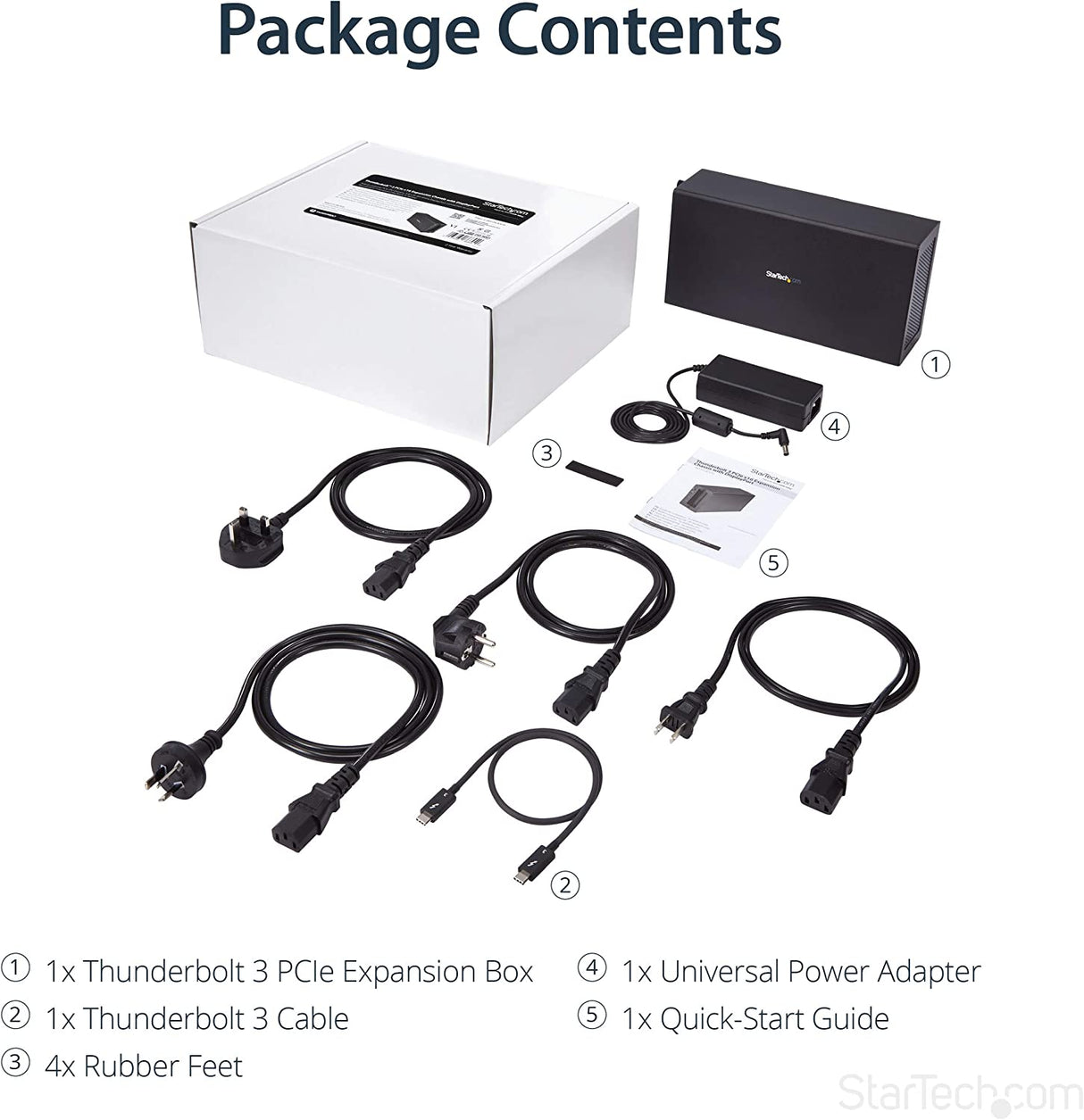 StarTech.com Thunderbolt 3 PCIe Expansion Chassis w/DisplayPort – PCIe x16 – External PCIe Slot for Thunderbolt 3 Devices (TB31PCIEX16)