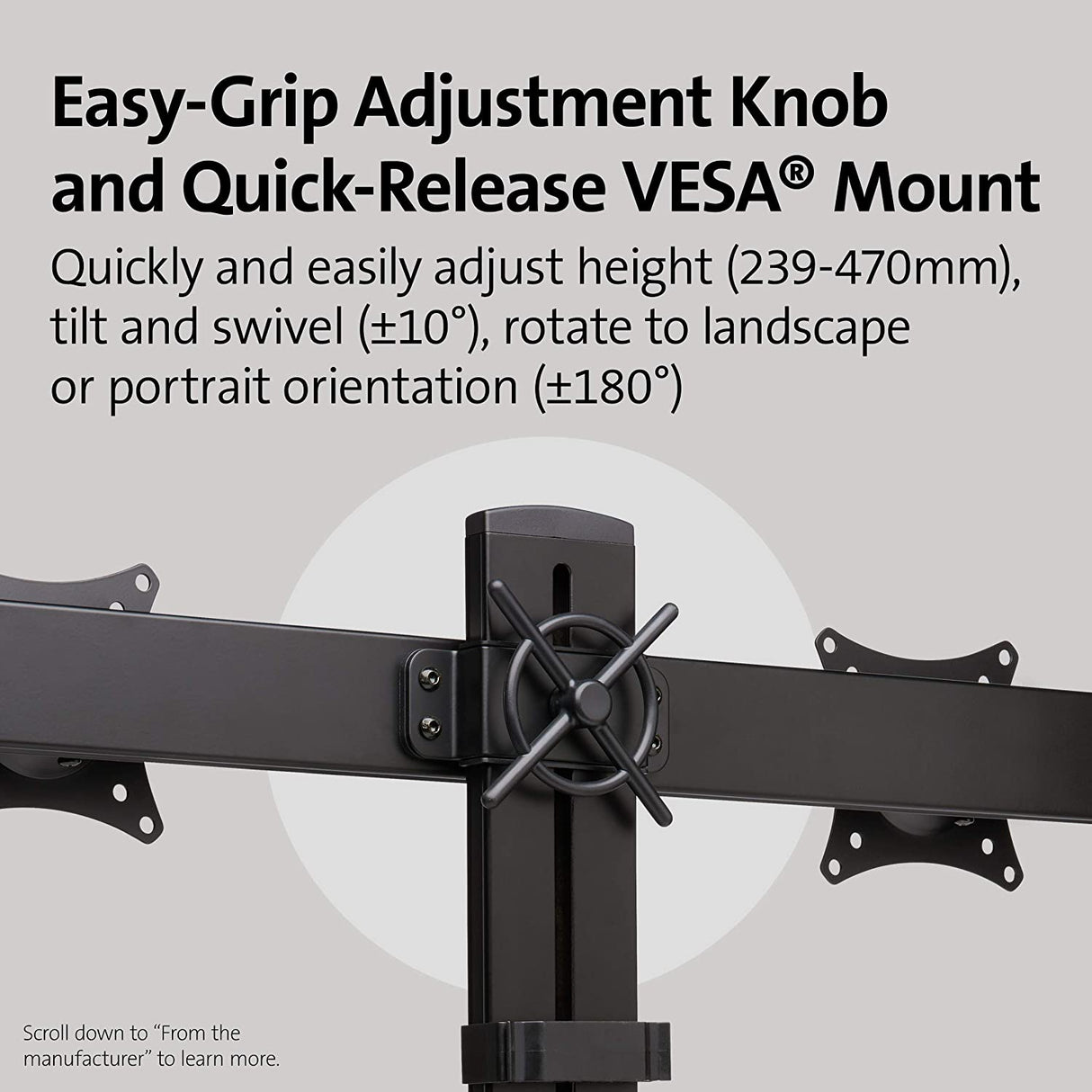 Kensington SmartFit® Space Saving Dual Monitor Arm (K55513WW) Dual Arm