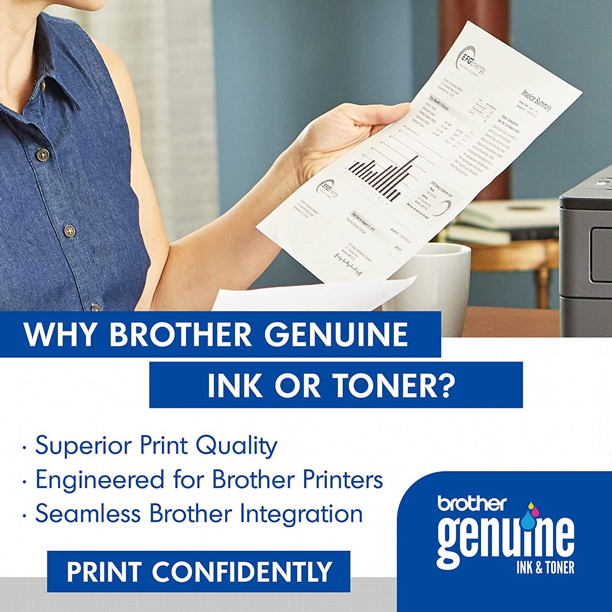 Brother Genuine High-Yield Black Toner Cartridge Twin Pack TN760 2Pk Black 2 Pack Toner
