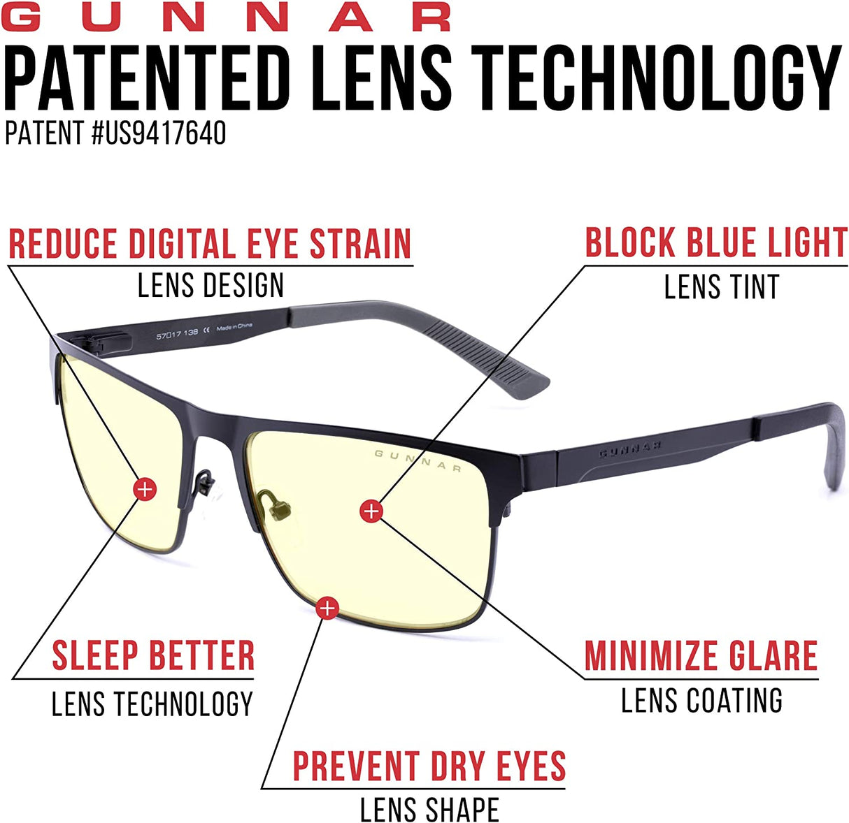 Gunnar optiks Blue Light Glasses | Pendleton Slate/Amber by GUNNAR | Patented 65% Blue Light Protection, 100% UV Light, Anti-Reflective, Protect & Reduce Eye Strain & Dryness