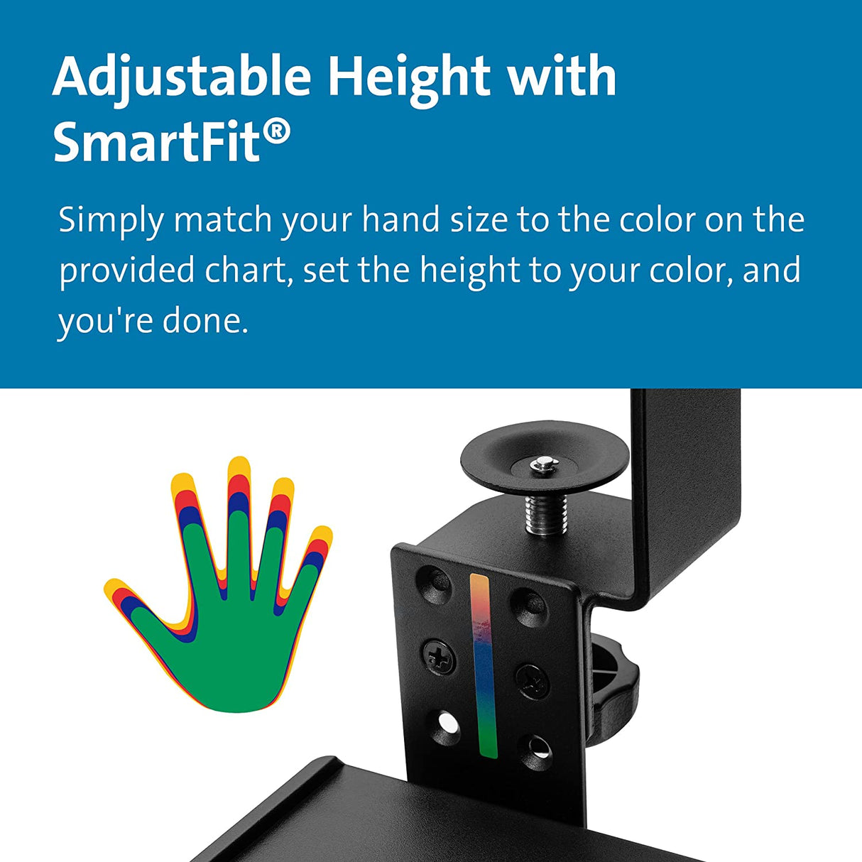 Kensington SmartFit Clamp-On Keyboard Drawer Clamp-On KB Drawer