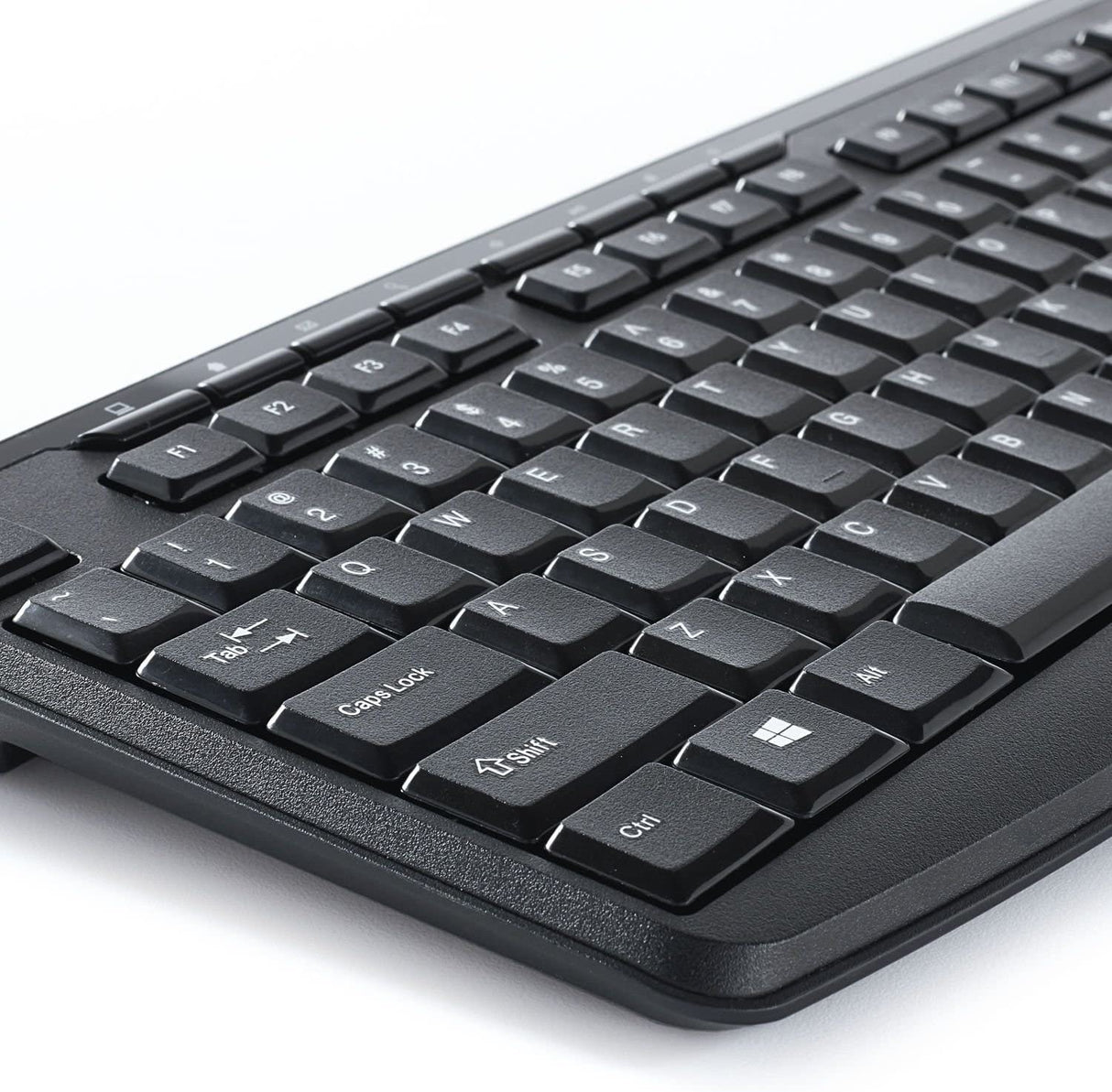 Vertiv Verbatim Wireless Silent Mouse & Keyboard Combo - 2.4GHz with Nano Receiver - Ergonomic, Noiseless, and Silent for Mac and Windows - Graphite (99779)