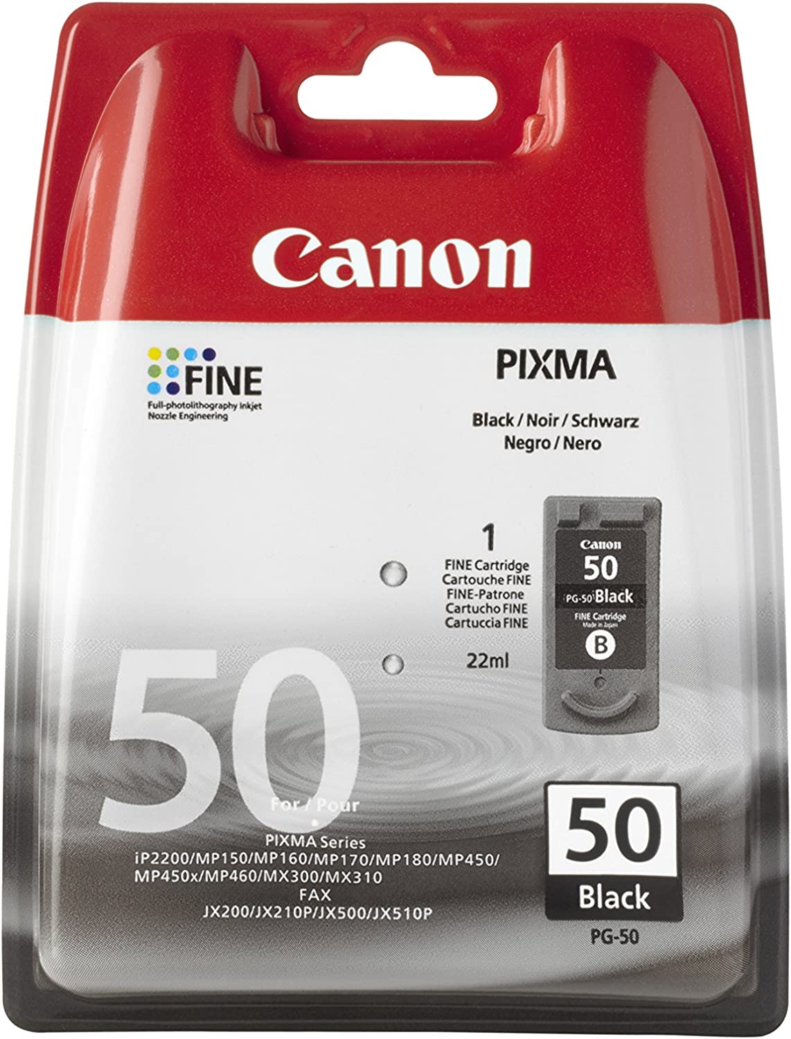 CNMPG50 - Canon PG-50 Original Printer Ink Cartridge
