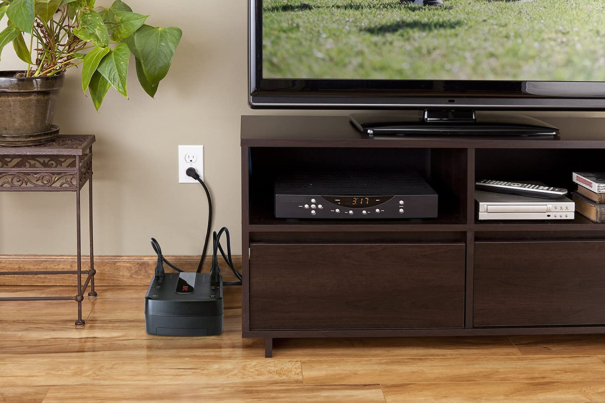 APC UPS Battery Backup Surge Protector, BE650G1 Surge Protector with Battery Backup, Dataline Protection, Backup Battery Power Supply 650VA Battery Backup